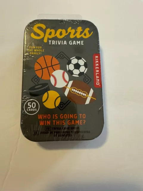 Sports Trivia Game by Kikkerland New/Sealed Family Card Game