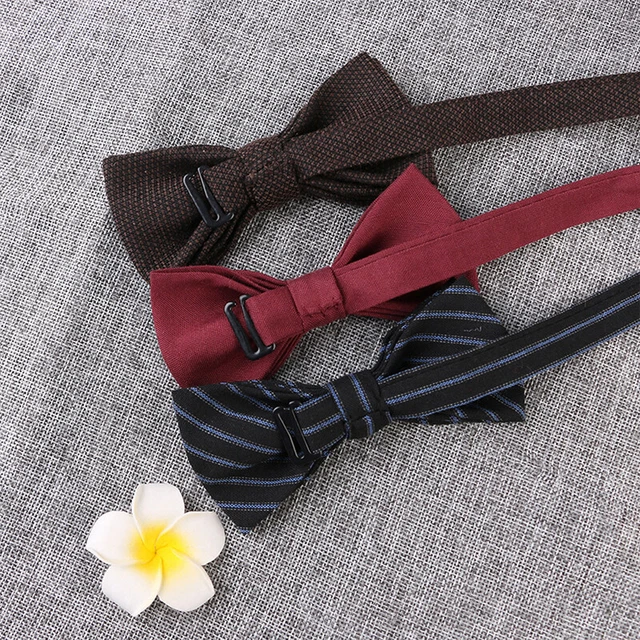 Cravatta con fiocco di lana cotone casual sposo festa matrimonio cravatta festa del papà accessori_x