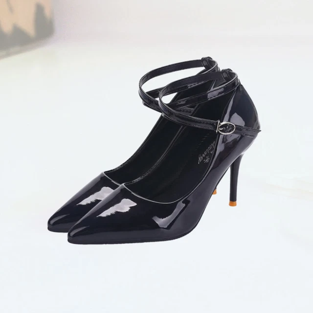 High-heeled Shoesa PU Stiletto High Heels Women One Word Belt