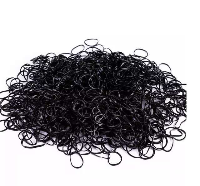 500Pcs/Pack Colorful Small Disposable Hair Bands Scrunchie Girls Elastic Rubber