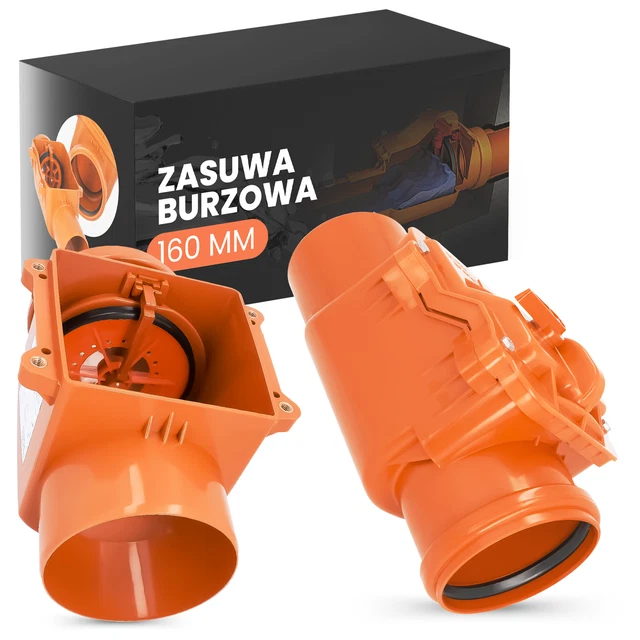 Rückstauklappe Rückstauverschluss 160 mm Rattenschutz für Abwasserrohr Abwasser