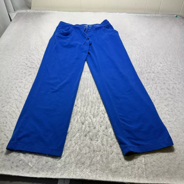 Danskin Now Sweatpants Womens Petite Small PS Blue Relaxed Fit Cotton Spandex