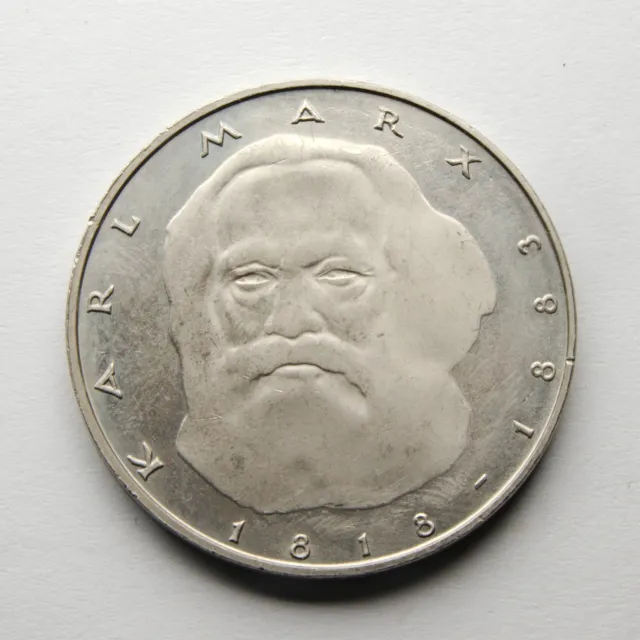 5 DM Johann Karl Marx 1983 Kupfer Nickel 29 mm