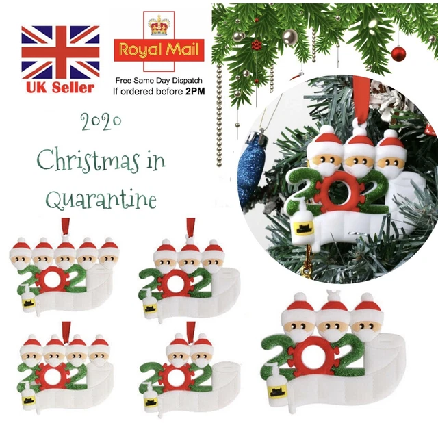 2020 décoration de fête de Noël en quarantaine cadeau Père Noël avec masque de Noël