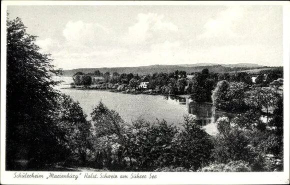 Ak Malente in Ostholstein, Schülerheim Marienburg, Sührer See - 4281182