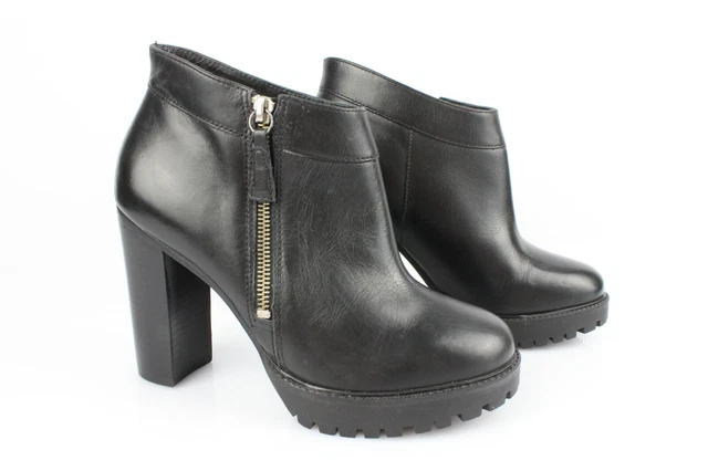 SAN MARINA Bottines Boots Cuir Noir T 37 Hauts Talons T 37 Excellent état