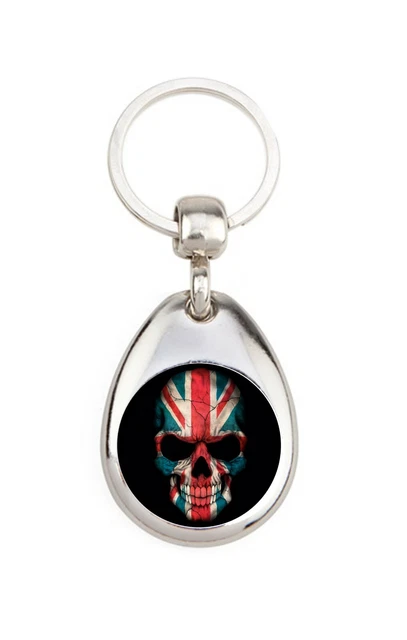 Porte clé en métal - Crânes - United Kingdom 1