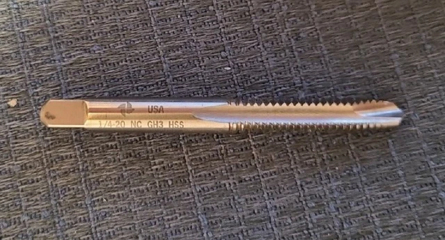 1/4-20 GH3 2Flute Spiral Point Plug  New England Tap  USA Unused Loose(No Box)
