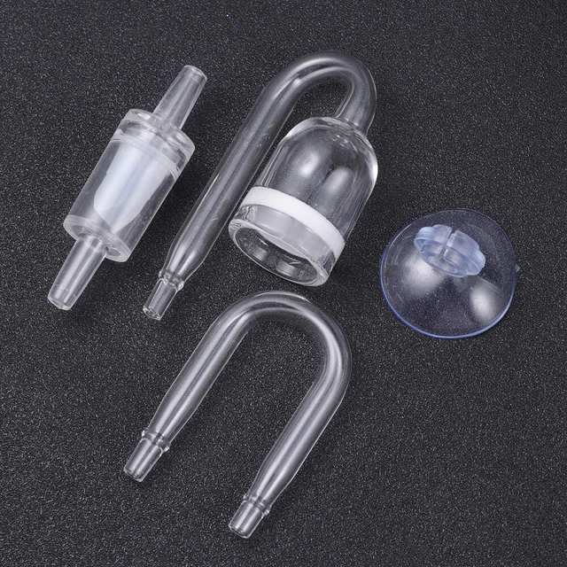 Pack von 4 Aquarium CO2 Diffusor Premium Transparent Filter Zubehör