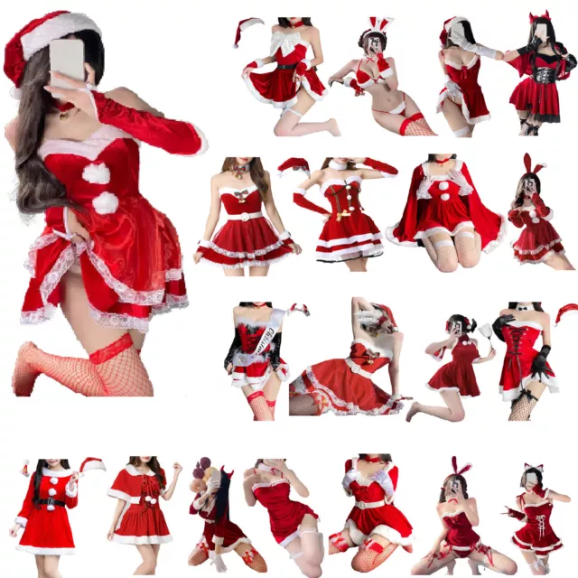 PLUS SIZE WOMEN Mrs Santa Claus Costume Christmas Outfit Long