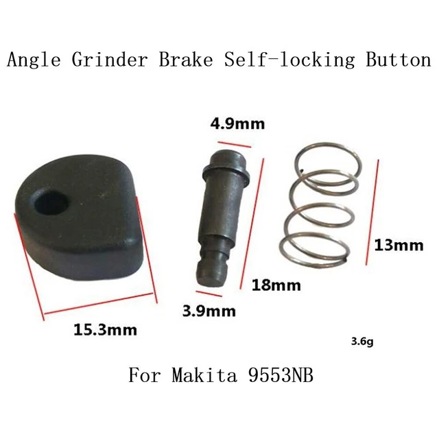 For Makita-9523NB Angle Grinder Lock Button Replacement Parts-Black-Power-Tool