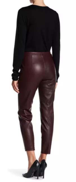 Theory Thaniel Genuine Leather Pant Cassis 8 NWT $995 3