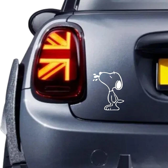 3x Snoopy Aufkleber - Peanuts Vinyl-Sticker 15x20cm, Wasserfest