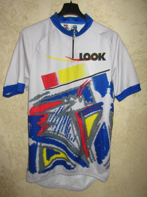 Maillot cycliste LOOK Bernard Hinault vintage ancien style La