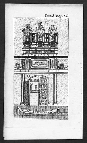 1700 - Napoli Engraving Incisione Gravure Originale Acquaforte Neapel Ancien