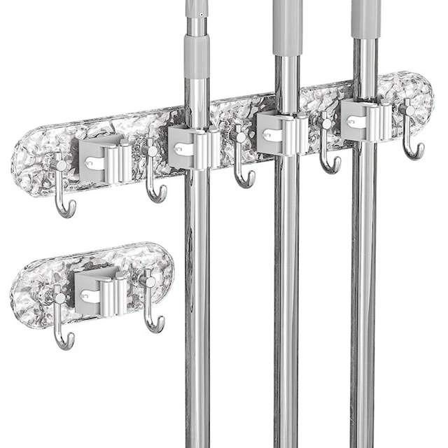 Lot De 4 Clips De Fixation Pour Manche à Balai Et Pelle à Poussière - Connexion Rapide, Gain De Place, Plastique Robuste - 9