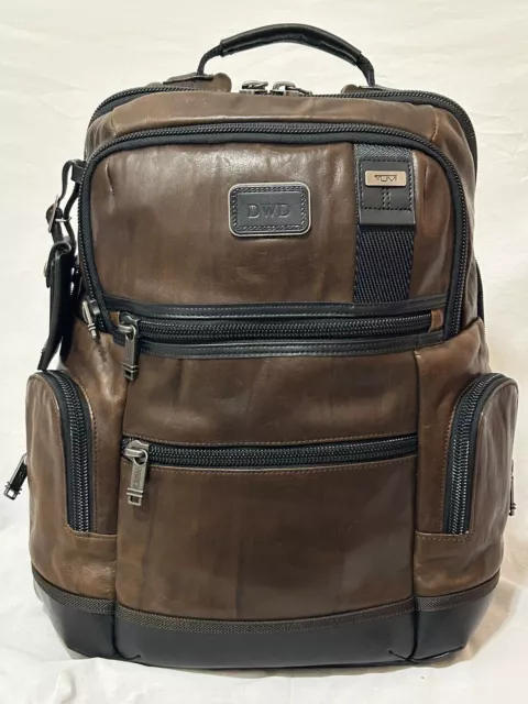 🔥Rare Hard To Find Tumi Alpha Bravo Knox Brown Leather Backpack $800