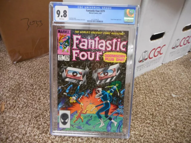 Fantastic Four 279 cgc 9.8 Doctor Doom cover WHITE pgs John Byrne cover art NM M