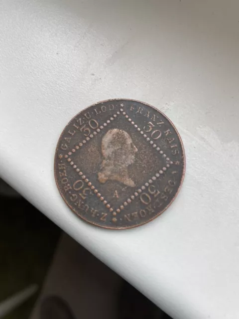 30 Kreuzer Coin 1807 A , Franz I. , Austria Hungary