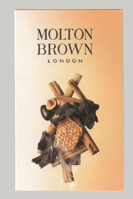 Carte publicitaire  - Mesmerising Oudh de Molton Brown recto verso