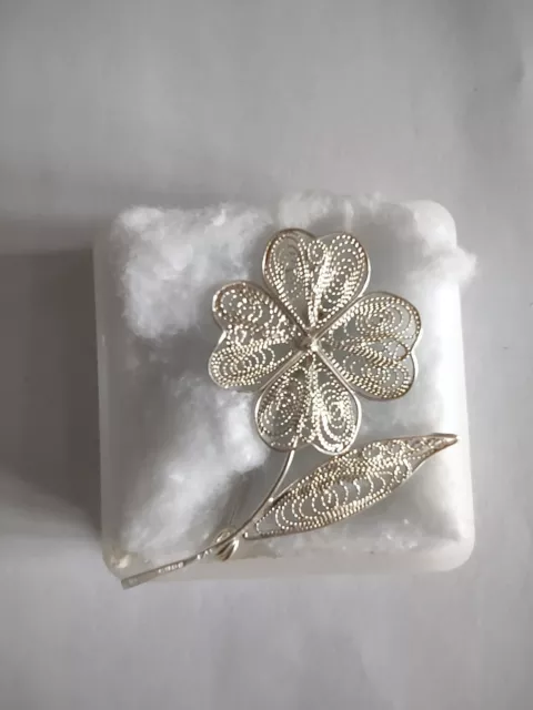 925 SILVER FILIGREE BROOCH VALLETA Malta