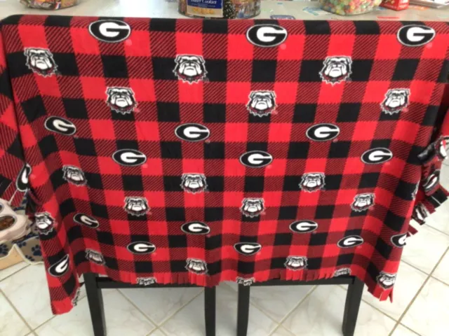 Georgia bulldogs fleece throw