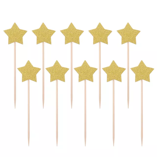 12 PCS Star Cake Toppers Decorating Supplies Decorations Wedding