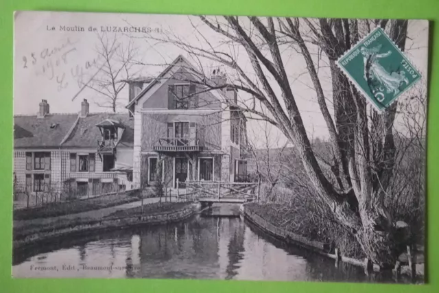 Carte Postale Département 95 - Le Moulin De Luzarches 1908 - Val-D'oise - Cpa