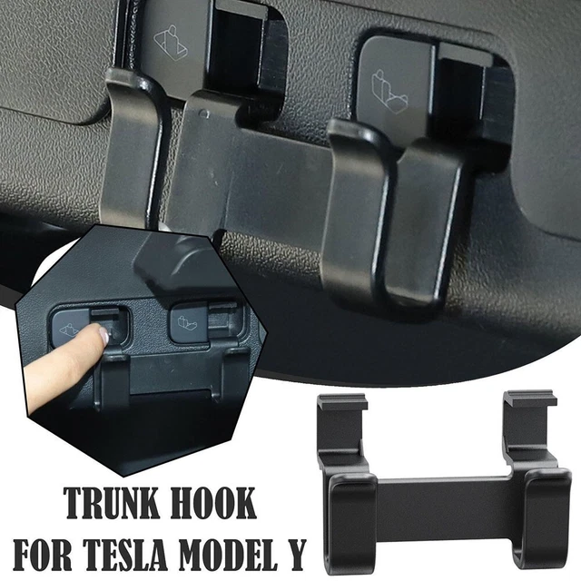Crochet Coffre Arrière Deemars Pour Tesla Model Y 2021-2023 - Organisateur Rangement Sacs Épicerie