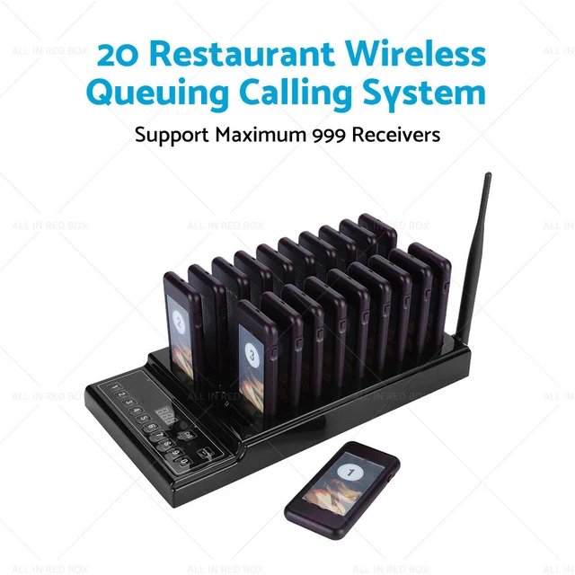 20 RESTAURANT COASTER Pager Guest Call Wireless Paging Queuing Calling ...