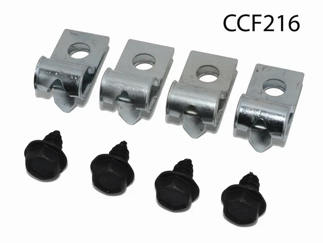 82-92 Camaro Z28 Rs Ss Fuel Line Clip Clamp Bracket Set Kit 3/8 No Return Nos