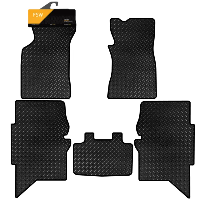 For Toyota Hi-Lux 2005-2015 (Double Cab) Invincible Tailored 3MM Rubber Car Mats