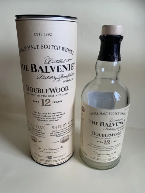 The Balvenie Empty Bottle and Box|Triple Cask|Aged 12 Years|1 Litre Bottle