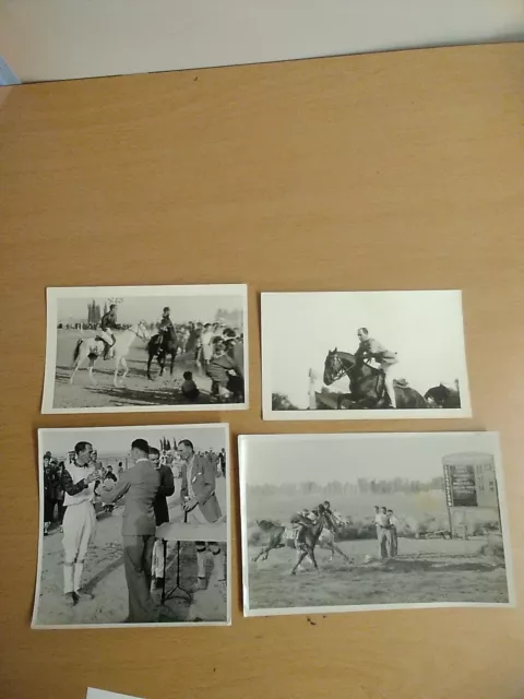 4 X Vintage Horse Racing Photos, Eddie Heath, Iraq 1940s,50s ❤️CHARITY