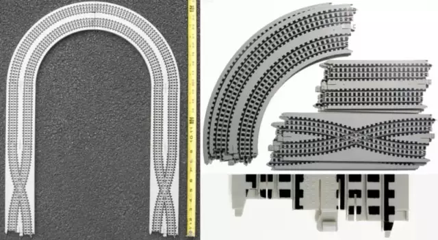 TYCO HO Slot Car CRISS CROSS OVER & CURVE Race Track Add ON Lane Changer