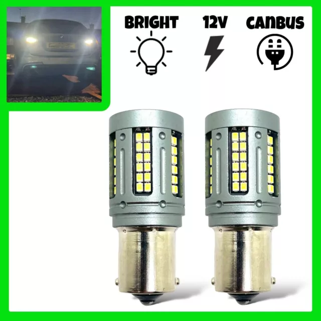 Reverso Bombillas 72 LED Canbus Trasero P21W BA15s 1156 6000K Para Skoda Octavia