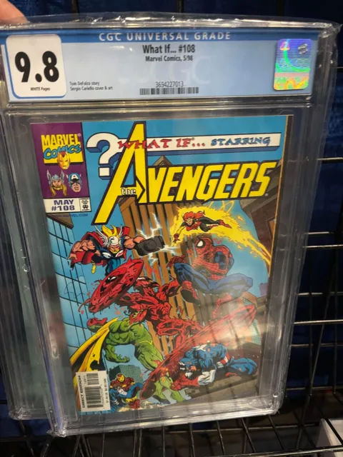 What If... #108 Marvel Comic Book CGC 9.8 Comic Carnage Avengers NM+