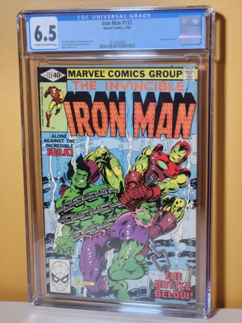 Iron Man #132 - Marvel 1980 CGC 6.5 Hulk Appearance. UNLIMITED SHIPPING $13