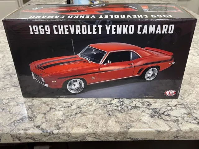 ACME 1969 Chevrolet Yenko Camaro Hugger Orange with Black Stripes 1/18 1 of 546