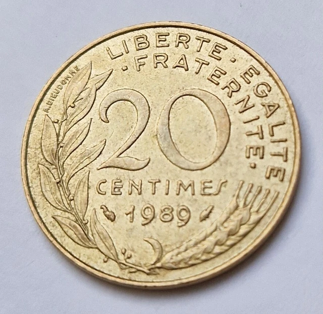 Pièce De 20 Centimes République Française 1963 – Non Certifiée – Ref CC869
