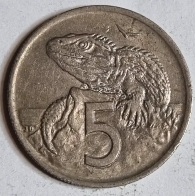 New Zealand 1972 5 Cents coin