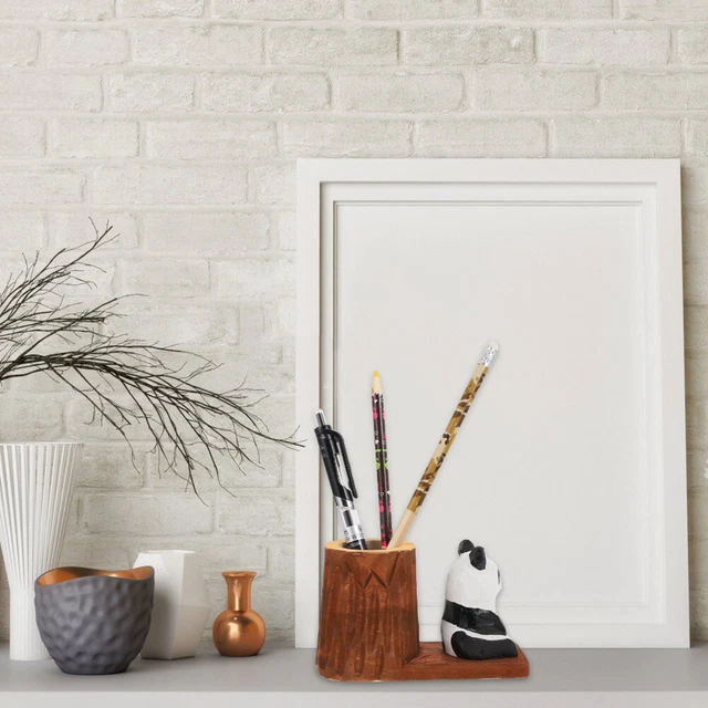 Holzfass Dekofass 17,5cm | Stifthalter & Kaffeebehälter | Rustikale Home Office Deko