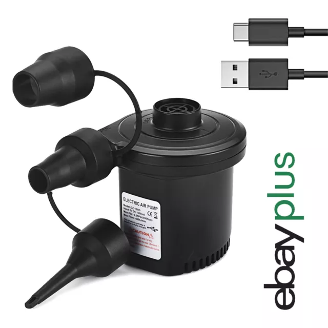 Elektropumpe Elektrische Luftpumpe USB Gebläsepumpe FÜR Schlauchboot Matratze