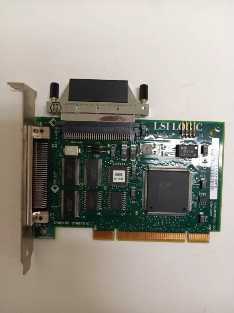 Fuji Luxel v9600 LSI LSI8751D SYM8751D HVD SCSI Card with cable