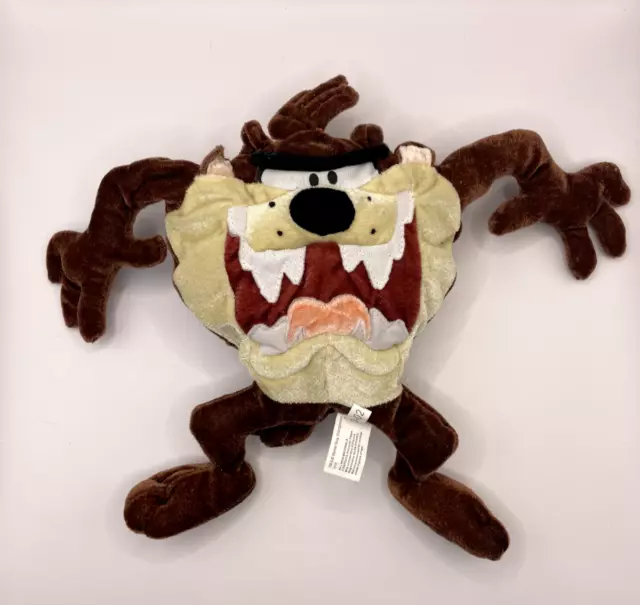 Vintage Six Flags Taz Tasmanian Devil Stuffed Animal Plush Looney Tunes, 10"