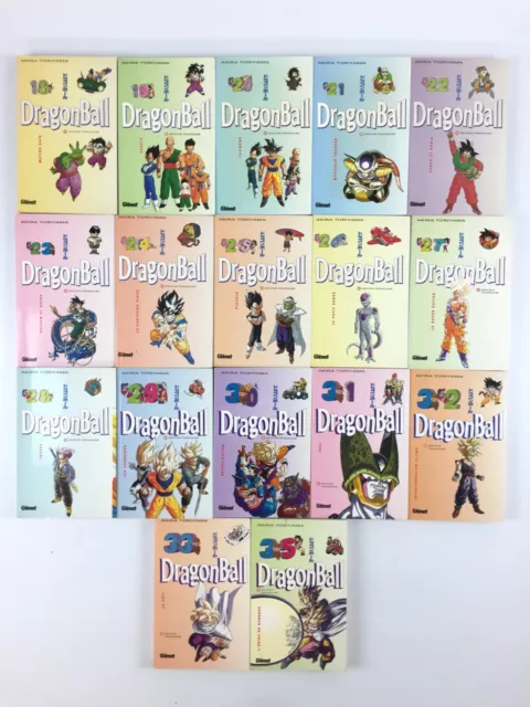DRAGON BALL Z Lot 17 Manga / Tome 18 à 33 + 35 / Pastel Glénat EUR 219,99 -  PicClick FR