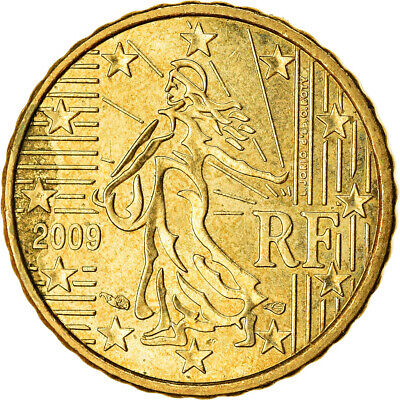 [#766538] France, 10 Euro Cent, 2009, TTB, Laiton, KM:1410