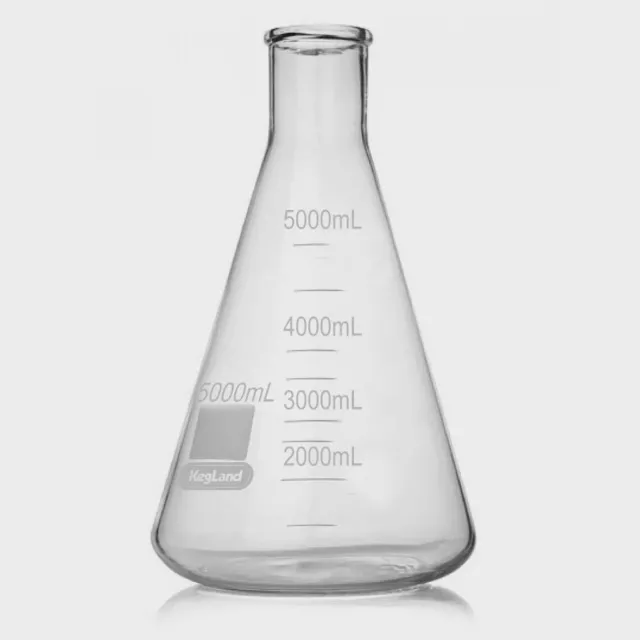 Erlenmeyer Conical Flask (Borosilicate), Size-5L