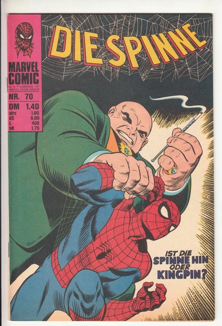Die SPINNE Nr. 70 (1) sehr guter ZUSTAND Williams ORIGINAL spider-man