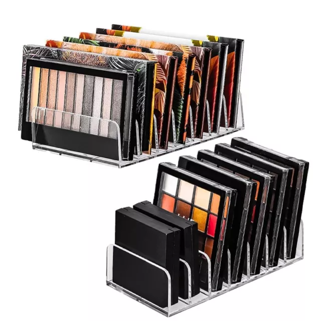 2 Pack Eyeshadow Makeup Palette Organizer, 7 Section Divided Palette Holder T8X3 2